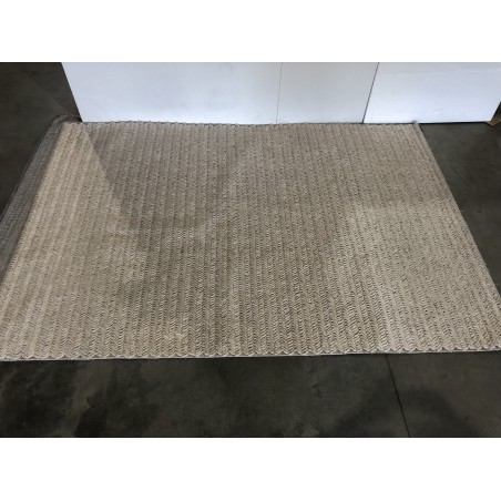Tapis rectangulaire 200x290cm en laine tissée beige - Seconde Main