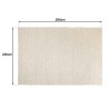 Tapis rectangulaire en laine écru 200x290cm | Seconde Main