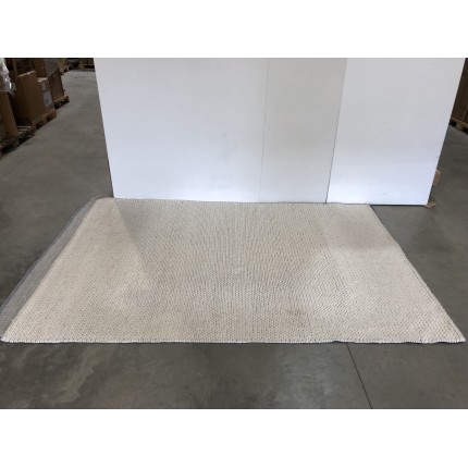 Rectangular ecru wool rug, 200x290cm | Second-hand