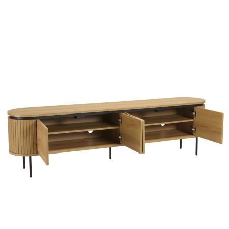 2m rounded TV stand - Macabane Furniture