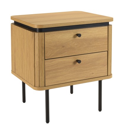 Natural-coloured bedside table - Macabane Furniture