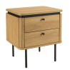 Natural-coloured bedside table - Macabane Furniture
