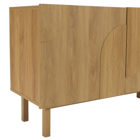 Buffet 2 portes avec décor motif arrondi - Meubles Macabane