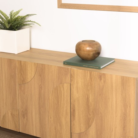 4-door sideboard with rounded design - Macabane Furniture