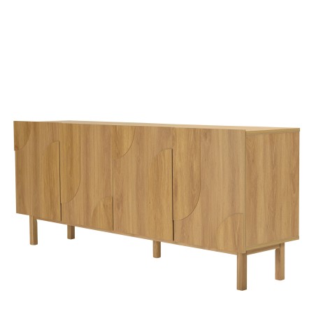 Buffet 4 portes décor motif arrondi - Meubles Macabane