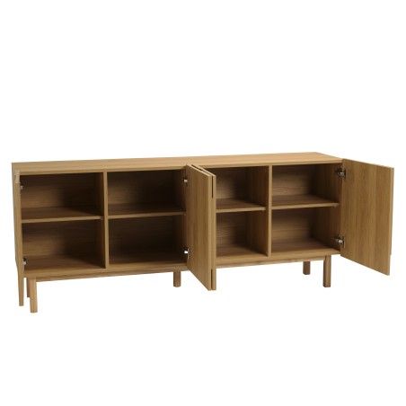 4-door sideboard with rounded design - Macabane Furniture