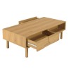 Coffee table with 2 drawers and 2 open compartments - Macabane Furniture