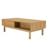 Coffee table with 2 drawers and 2 open compartments - Macabane Furniture