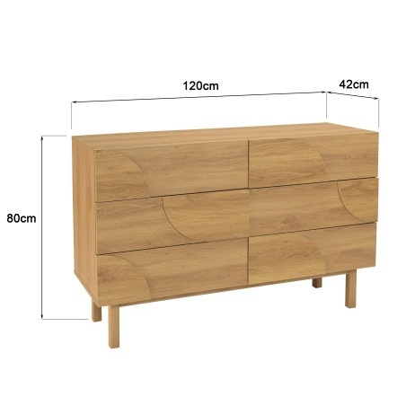 6-drawer chest of drawers - Macabane Furniture