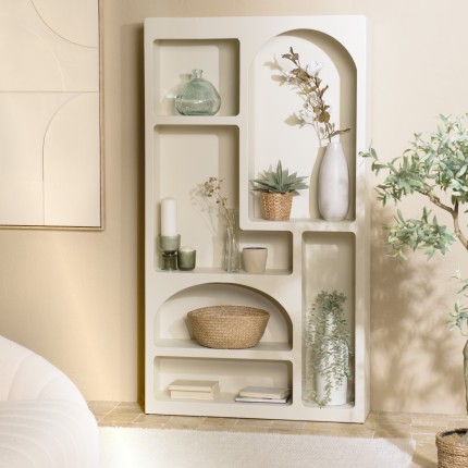 Etagère 6 niches couleur beige - Meubles Macabane