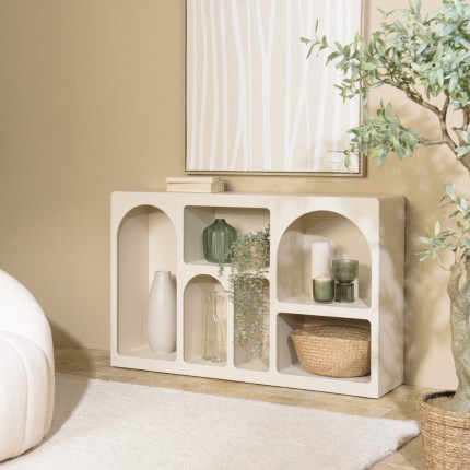 Buffet 6 niches couleur beige - Meubles Macabane
