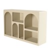 Buffet 6 niches couleur beige - Meubles Macabane