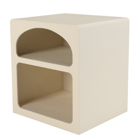 Nachttisch 2 Fächer beige - Macabane Möbel