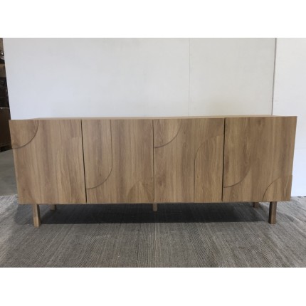 4-door sideboard with rounded decorative motif – Second-hand