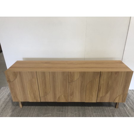 Buffet 4 portes décor motif arrondi - Seconde main