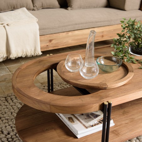 Table basse ovale Sixtine - Seconde Main - Macabane