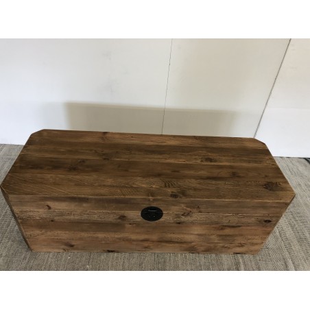 SECONDE MAIN - Coffre rangement marron bois