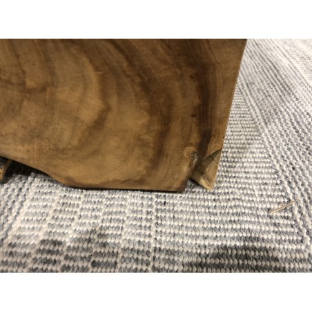Cube bois naturel en teck WALLY - Déco unique - Seconde main