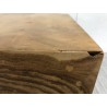 Cube bois naturel en teck WALLY - Déco unique - Seconde main