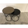 Set de 2 tables d'appoint gigognes rondes - Seconde Main
