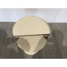 Table d'appoint ronde en acier beige D35cm | Collection Agathe