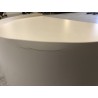 Table d'appoint ronde en acier beige D35cm | Collection Agathe