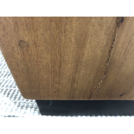 SECONDE MAIN - Table d'appoint carrée SAM bois Suar 38x38cm
