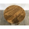 Round stool 40x40cm recycled pine wood SANDY