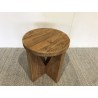 Round stool 40x40cm recycled pine wood SANDY