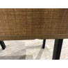 Chevet marron 1 tiroir effet cannage - CHARLIE