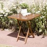 MAEVA Garden Table for 2 People - Teak Wood - 70 x 70 cm - Second Hand