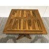Table de jardin 2 personnes en bois teck huilé - Seconde Main