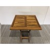 Table de jardin 2 personnes en bois teck huilé - Seconde Main