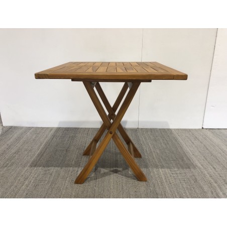 Table de jardin 2 personnes en bois teck huilé - Seconde Main