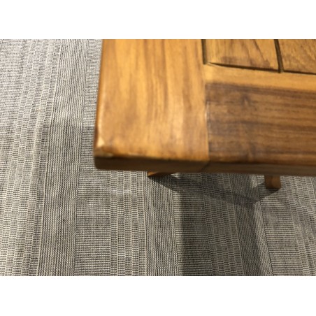 Table de jardin 2 personnes en bois teck huilé - Seconde Main