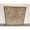 Décoration murale100x100cm bois branches Teck nature | Collection Sam