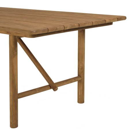 Recycled teak garden table | Macabane Furniture
