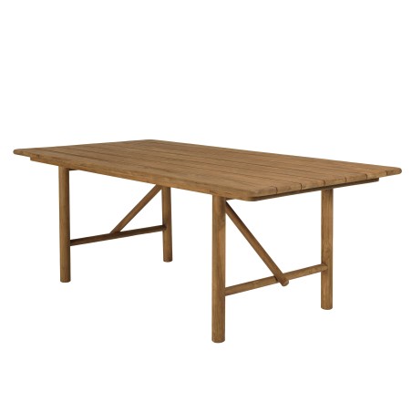 Recycled teak garden table | Macabane Furniture