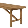 Gartenbank 180x40cm aus recyceltem Teakholz | Macabane Möbel