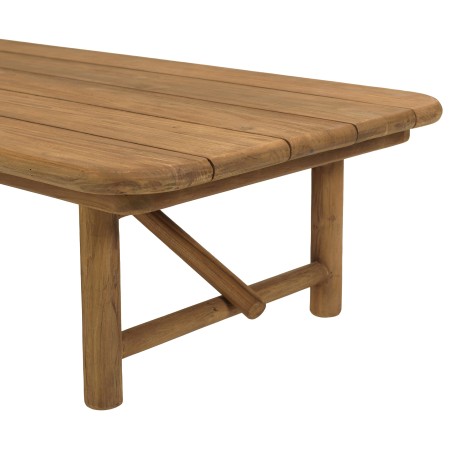 Tavolino da giardino 130x70cm in legno di teak riciclato | Macabane