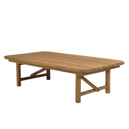 Tavolino da giardino 130x70cm in legno di teak riciclato | Macabane