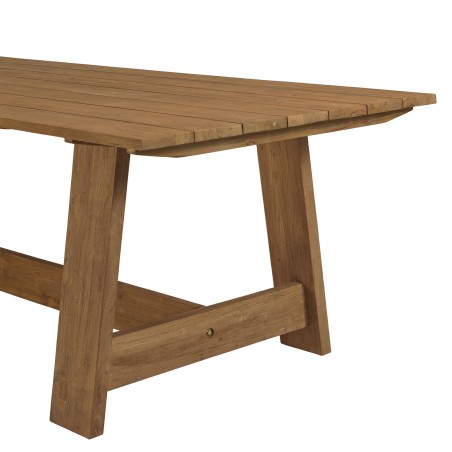 Tavolo da pranzo da giardino 250x100cm in legno di teak riciclato