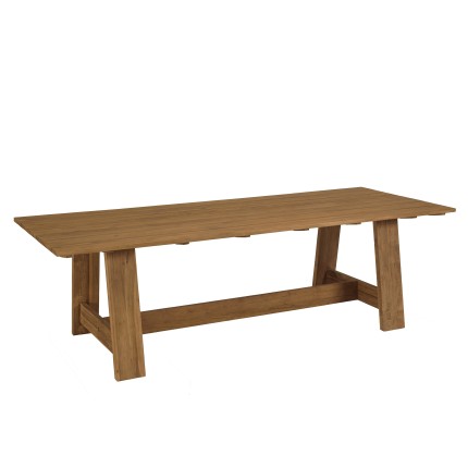 250x100cm garden dining table made from recycled teak