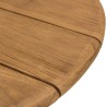 Ronde tuineettafel van gerecycled teakhout D70cm
