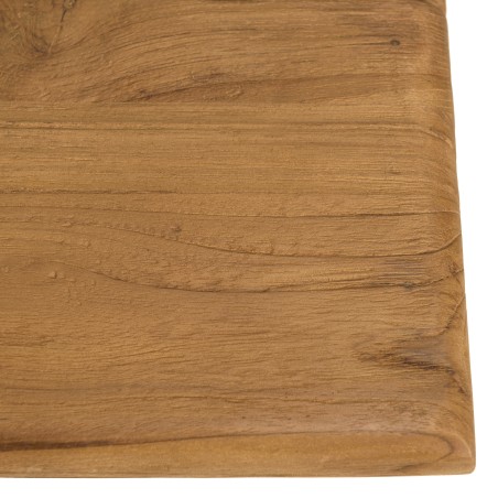 Square garden table made from recycled teak | Macabane Furniture