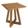 Vierkante tuintafel van gerecycled teakhout | Macabane Meubelen