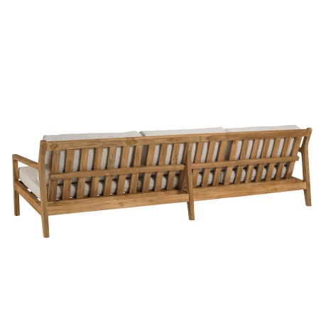 5-seater garden sofa made from recycled teak | Macabane Furniture