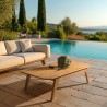Tavolino da giardino 130x70cm in legno di teak riciclato | Macabane
