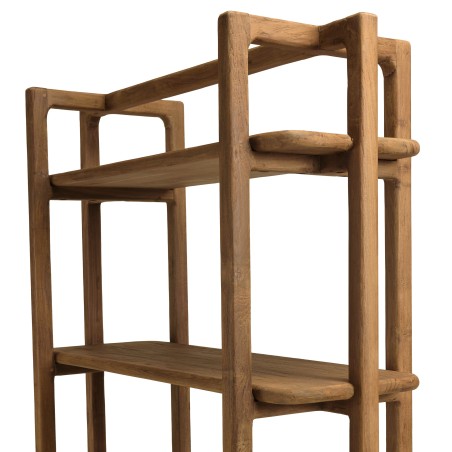 100x200cm bookcase made from recycled teak | Macabane Furniture