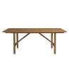 Recycled teak table and bench set | Macabane